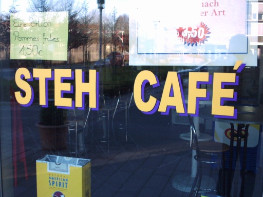 Schaufenster eines Bistros in Bremen-Horn - 10.02.2008