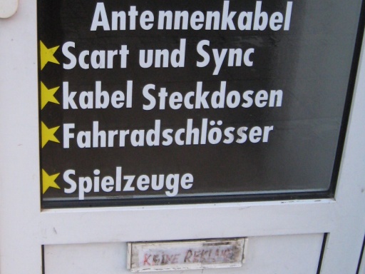 Geschft im Bremer 'Viertel' - 16.04.2008