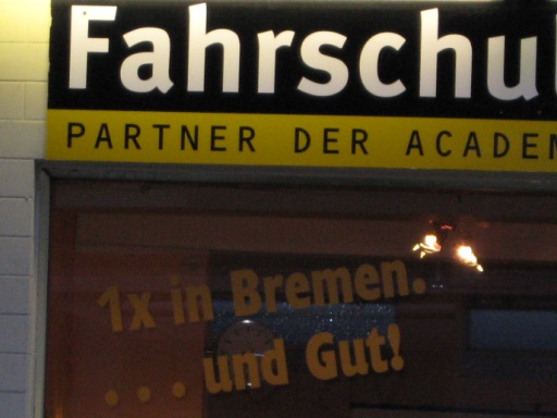 Fahrschule im Bremer 'Viertel' - 16.04.2008