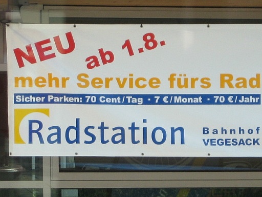 Fahrradstation am Bahnhof Vegesack - 16.08.2008