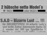 'Kontaktanzeigen' im 'Bremer Anzeiger' (13.01.2008) - Bild 166/169