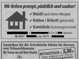 Zwei Anzeigen im 'Bremer Anzeiger' (13.01.2008) - Bild 165/169
