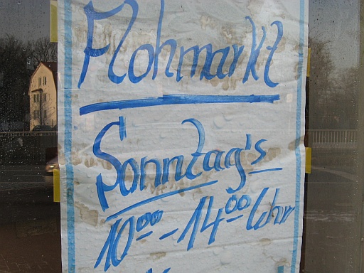 Plakat in Lilienthal - 11.01.2009