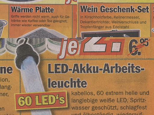 Aus einem 'Zimmermann Sonderposten'-Prospekt - 23.03.2009