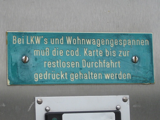 Schranke zum Ohlenstedter Quellsee - 07.06.2009