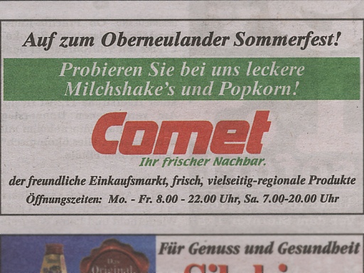 Anzeige im Weser-Report - 17.06.2009