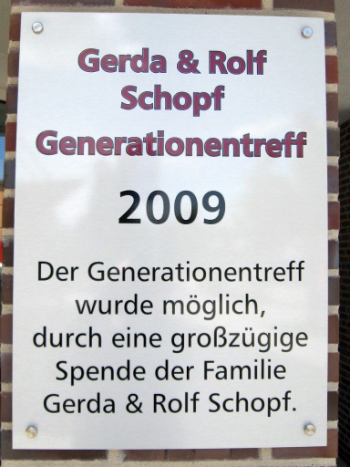 Schild im Stiftungsdorf Borgfeld - 17.06.2009