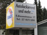 Werbeschild einer Lackiererei (01.02.2009) - Bild 41/53