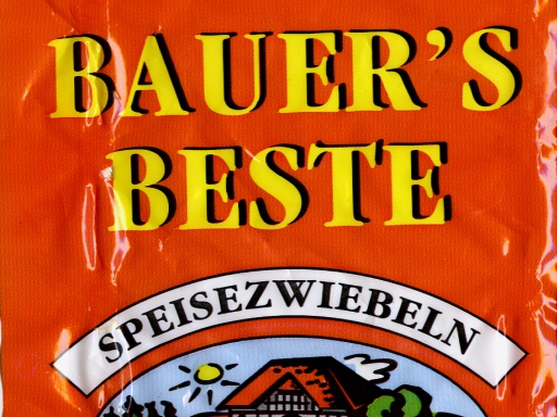 Etikett eines Zwiebelnetzes - 21.02.2010