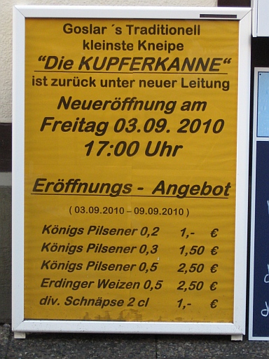 Kneipe in Goslar - 04.09.2010