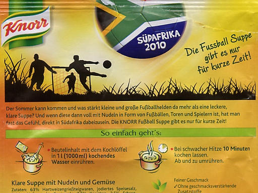 Knorr-Ttensuppe - 30.10.2010