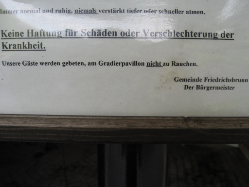 Gradierpavillion im Kurpark von Friedrichsbrunn - 26.06.2012