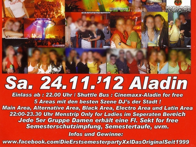 Flyer fr eine Party - 16.11.2012