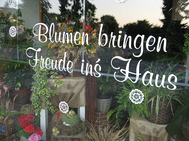 Blumengeschft in Friedrichsbrunn im Harz - 08.07.2013