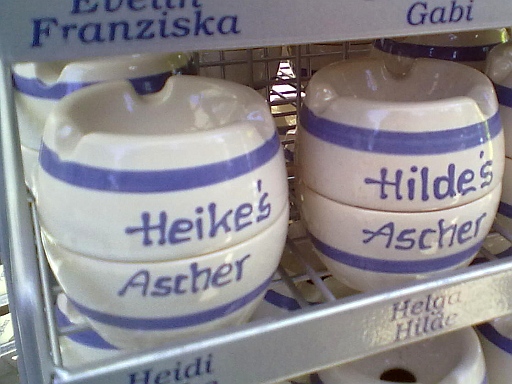 Aschenbecher mit Namen - 22.08.2013