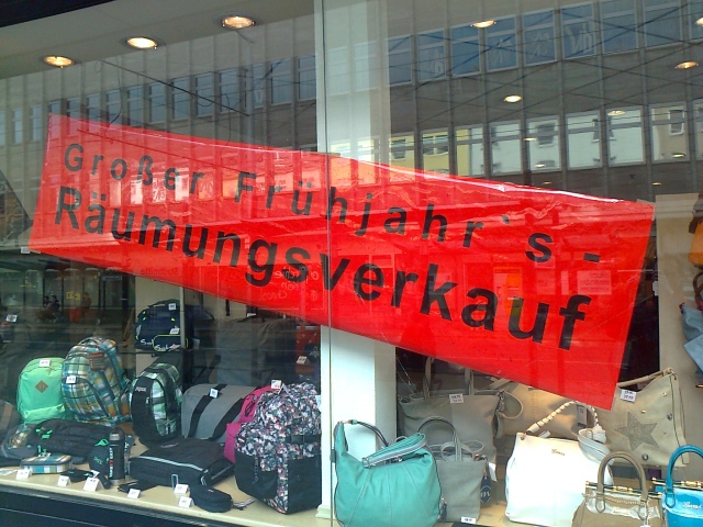 Schaufenster in Mlheim/Ruhr - 14.04.2014