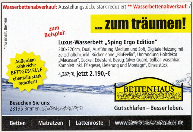 Zeitungsannonce - 13.06.2015