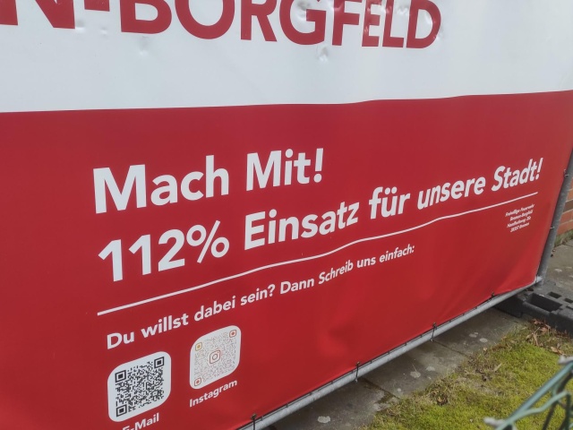 Werbeplakat Freiwillige Feuerwehr Borgfeld - 20.09.2025