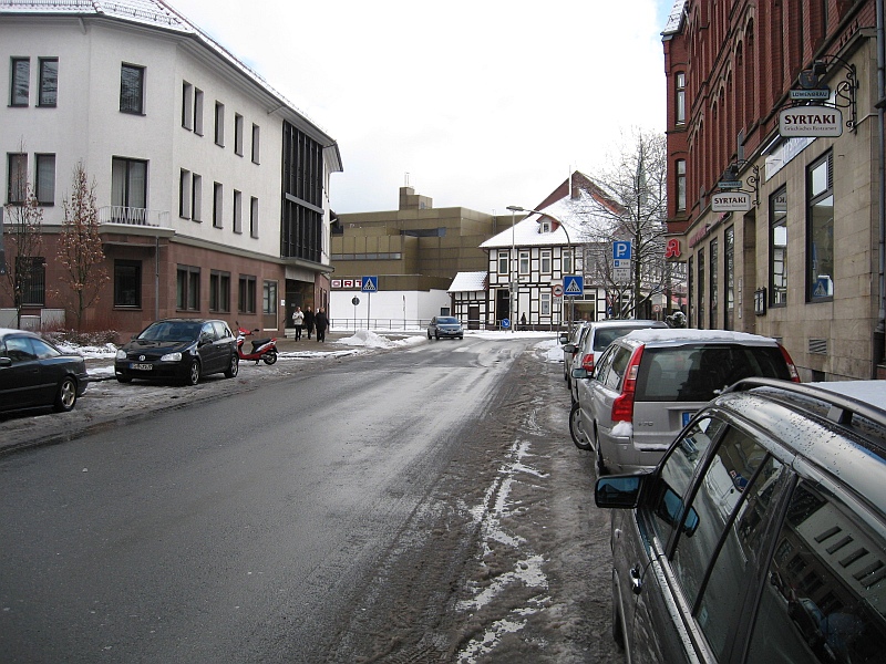 Panoramio-Archiv : Bahnhofstrae Blickrichtung Knigsplatz - Osterode am Harz - 02.2009