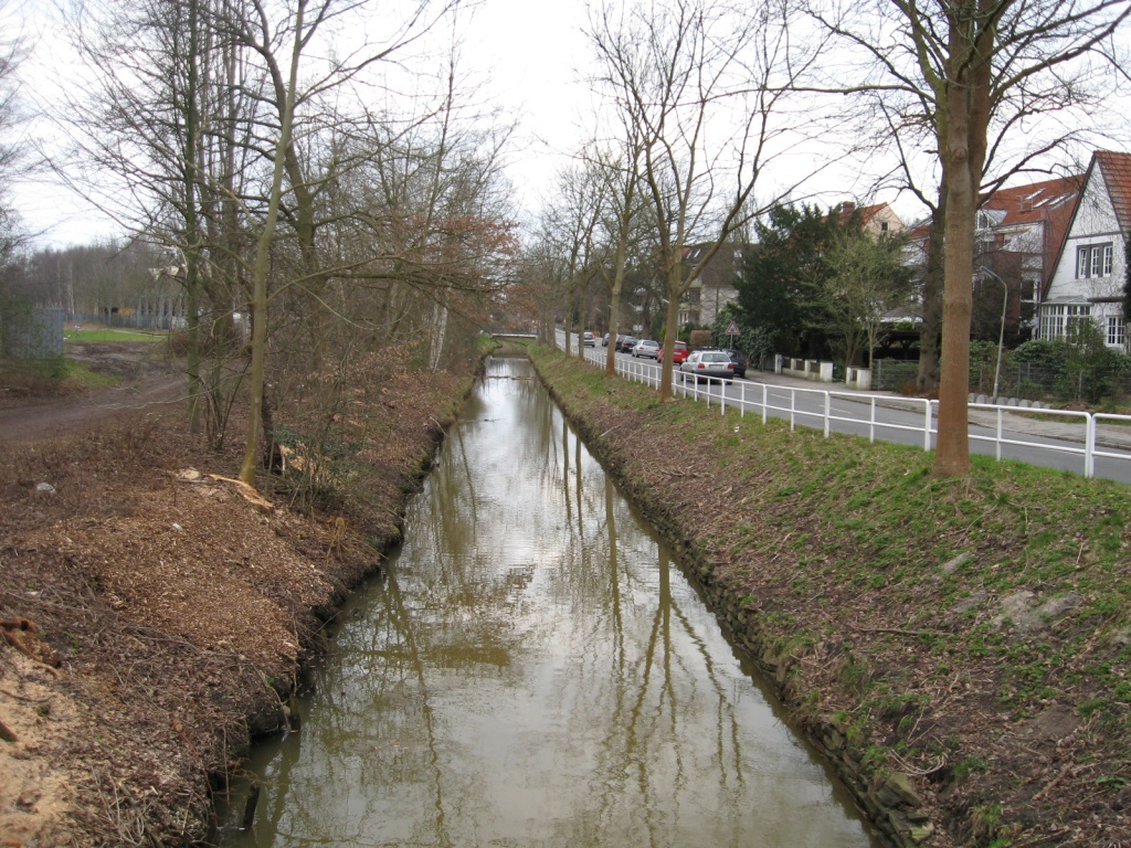 Panoramio-Archiv : Kleine Wmme - Achterstrae/Riensberger Strae - Horn, Horn-Lehe, Bremen - 02.2008