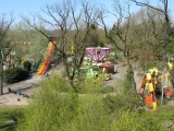 Blick vom Turm der Wasserrutsche - Tier- und Freizeitpark Thle (04.2010) - Bild 35/86