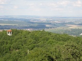 Blick auf die Homburgswarte und Teufelsmauer bei Weddersleben (09.2010) - Bild 79/86