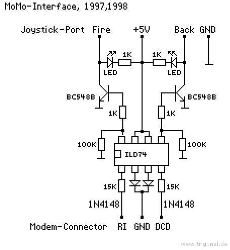 Schaltplan Modem-Monitor